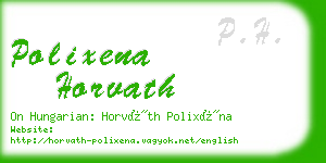 polixena horvath business card